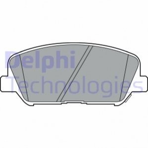 Дисковые тормозные колодки (передние) Delphi LP2477 (фото 1)