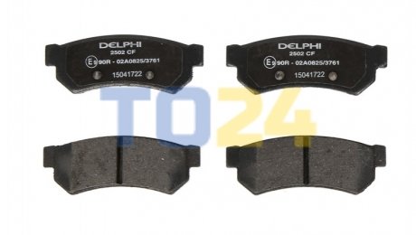 Дисковые тормозные колодки (задние) Delphi LP2502 (фото 1)