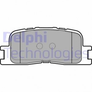 Дисковые тормозные колодки (задние) Delphi LP2703 (фото 1)