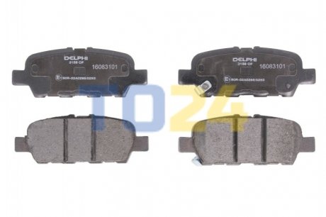 Дисковые тормозные колодки (задние) Delphi LP3158 (фото 1)