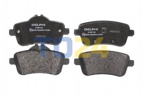 Дисковые тормозные колодки (задние) Delphi LP3159 (фото 1)