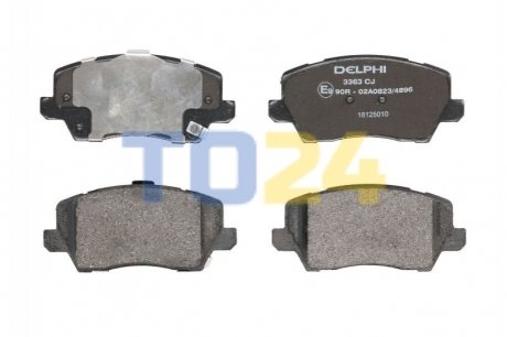 Дисковые тормозные колодки Delphi LP3363 (фото 1)
