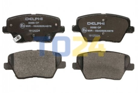 Дисковые тормозные колодки Delphi LP3386 (фото 1)