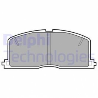 Дисковые тормозные колодки (передние) Delphi LP460 (фото 1)