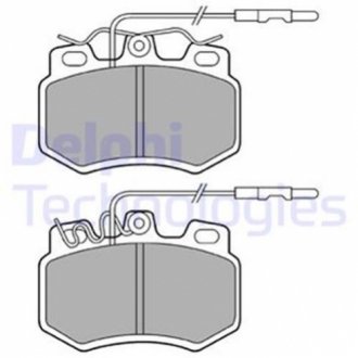 Дисковые тормозные колодки (передние) Delphi LP493 (фото 1)
