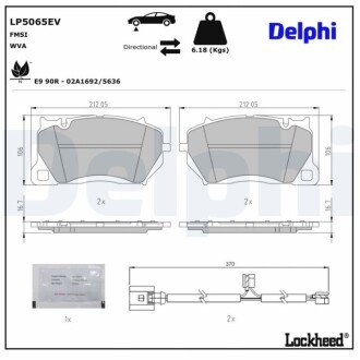 Гальмівні колодки, дискові LP5065EV