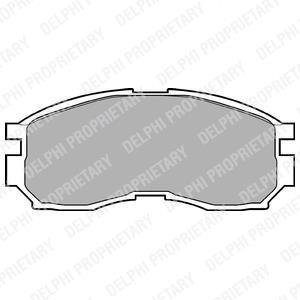 Дисковые тормозные колодки (передние) Delphi LP803 (фото 1)