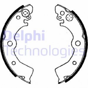 Барабанные тормозные колодки (задние) Delphi LS1650 (фото 1)