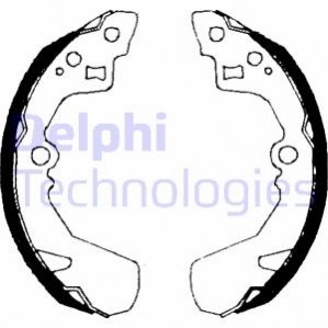 Барабанні гальмівні колодки (задні) Delphi LS1685 (фото 1)