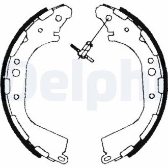 Барабанные тормозные колодки (задние) LS1709