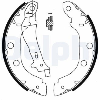 Барабанные тормозные колодки LS1828