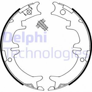 Барабанні гальмівні колодки (задні) Delphi LS1892 (фото 1)