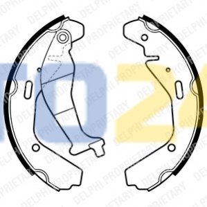 Барабанні гальмівні колодки (задні) Delphi LS1990 (фото 1)