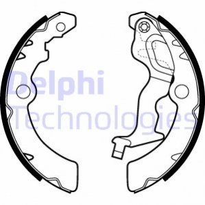 Барабанные тормозные колодки (задние) Delphi LS2045 (фото 1)