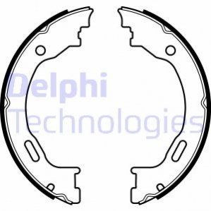 Барабанні гальмівні колодки (задні) Delphi LS2077 (фото 1)