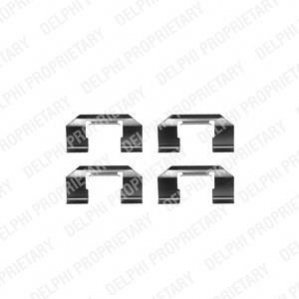 Ремкомплект гальмівних колодок Delphi LX0232 (фото 1)