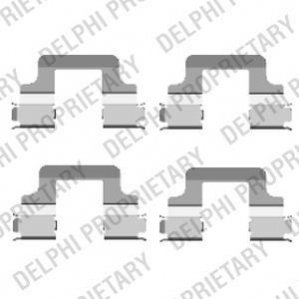 Ремкомплект гальмівних колодок Delphi LX0437 (фото 1)