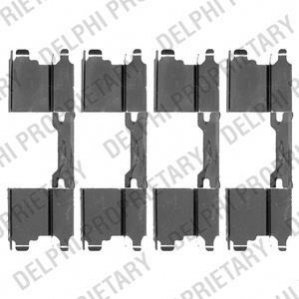 Ремкомплект гальмівних колодок Delphi LX0502 (фото 1)
