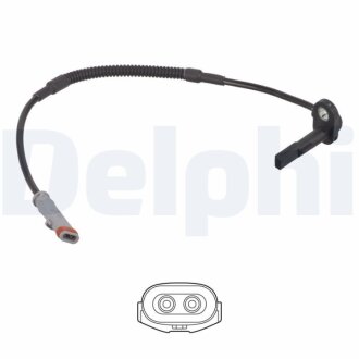 DELPHI OPEL датчик ABS передн. Astra J SS21252-12B1