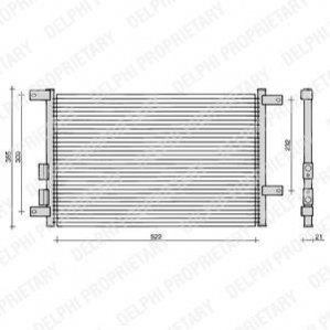 Радиатор кондиционера Delphi TSP0225108 (фото 1)