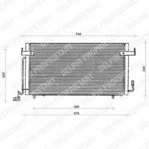 Радиатор кондиционера Delphi TSP0225117 (фото 1)