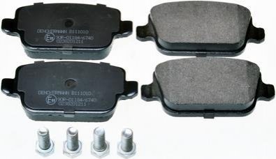 Дисковые тормозные колодки (задние) Denckermann B111010 (фото 1)