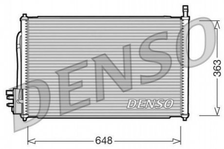 Радіатор кондиціонера DENSO DCN10006 (фото 1)