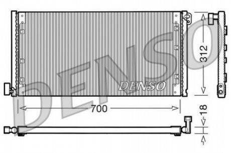 Радиатор кондиционера DENSO DCN12001 (фото 1)