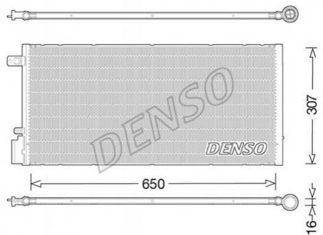 Радіатор кондиціонера DENSO DCN15005 (фото 1)