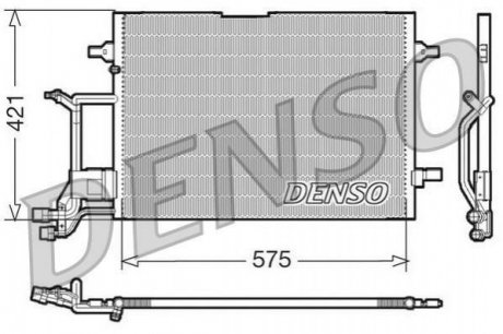 Радіатор кондиціонера DENSO DCN32016 (фото 1)