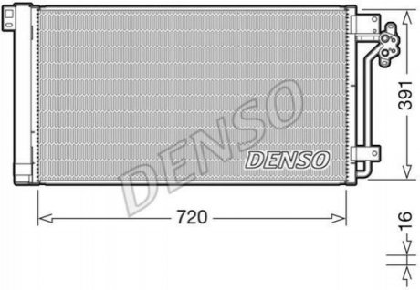 Радиатор кондиционера DENSO DCN32020 (фото 1)