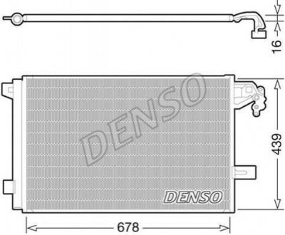 Радіатор кондиціонера DENSO DCN32063 (фото 1)
