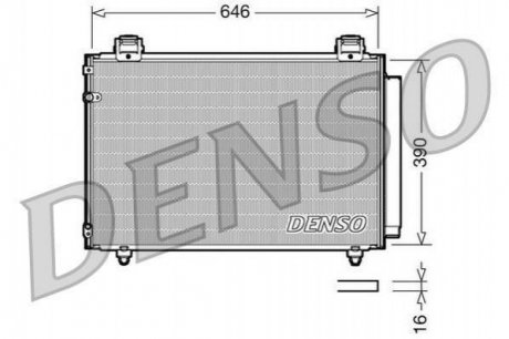 Радіатор кондиціонера DENSO DCN50024 (фото 1)