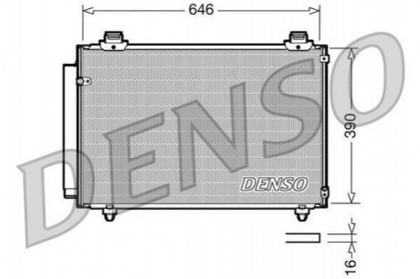 Радиатор кондиционера DENSO DCN50035 (фото 1)