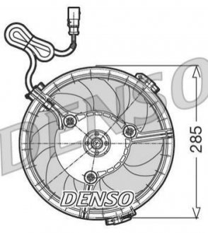 Вентилятор радиатора VOLKSWAGEN GROUP DENSO DER02005 (фото 1)