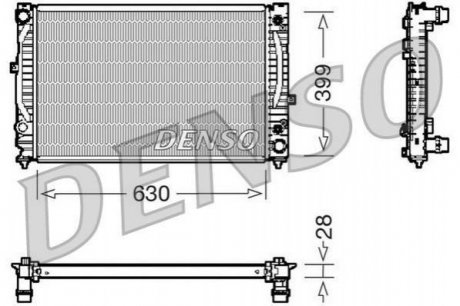 Радиатор DENSO DRM02031 (фото 1)