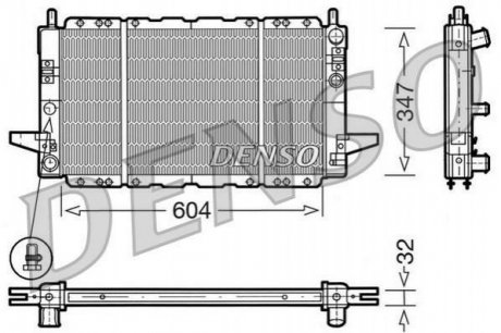 Радіатор охолодження двигуна DENSO DRM10086 (фото 1)
