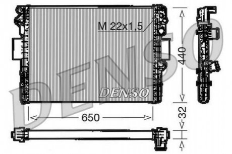 Радиатор DENSO DRM12005 (фото 1)