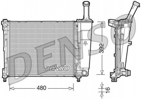 Радиатор DENSO DRM13016 (фото 1)