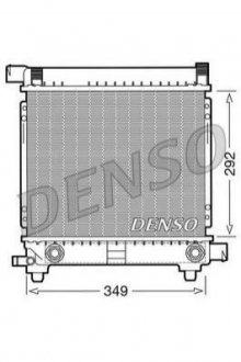 Радіатор охолодження двигуна DENSO DRM17027 (фото 1)