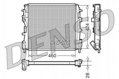 Радиатор охлаждения двигателя DENSO DRM23019 (фото 1)