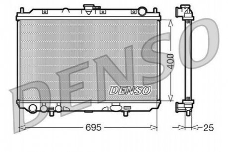 Радиатор охлаждения двигателя DENSO DRM46016 (фото 1)