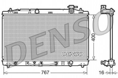 Радиатор охлаждения DENSO DRM50030 (фото 1)