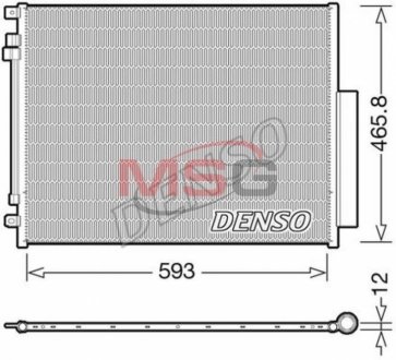 Радіатор кондиціонера DENSO DCN01005 (фото 1)