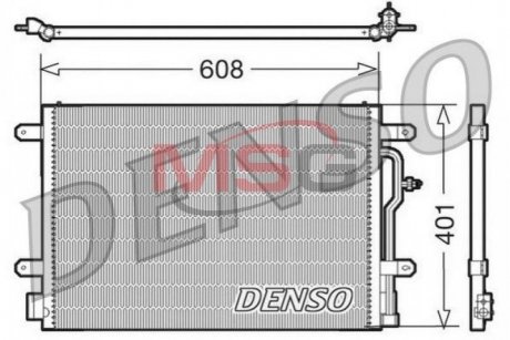 Радиатор кондиционера DENSO DCN02012 (фото 1)