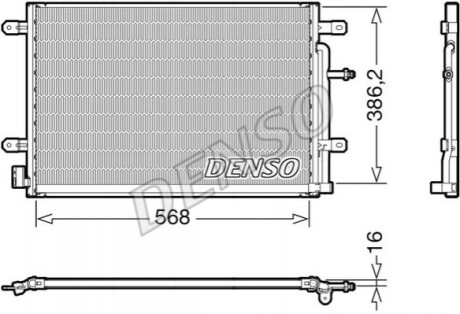 Радиатор кондиционера DENSO DCN02038 (фото 1)