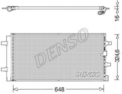 Радиатор кондиционера DENSO DCN02044 (фото 1)