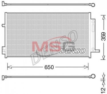 Радиатор кондиционера DENSO DCN06016 (фото 1)