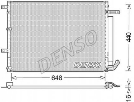 Радіатор кондиціонера DENSO DCN06018 (фото 1)