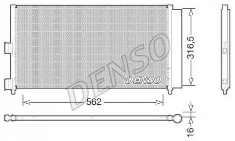 Радиатор кондиционера DENSO DCN09072 (фото 1)